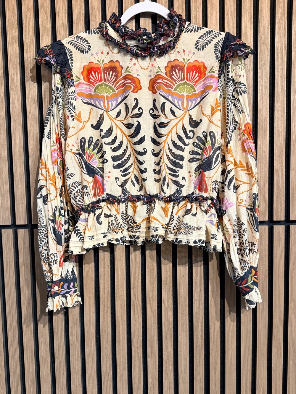 Farm Rio Nature Sand Blouse - Picture 2 of 4